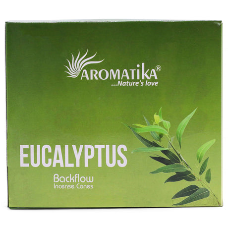 Masala Backflow Incense Cones - Eucalyptus (Pack of 10)