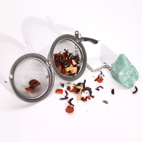 Raw Crystal Gemstone Tea Strainer – Rock Quartz