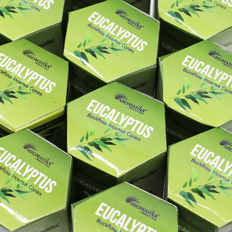 Masala Backflow Incense Cones - Eucalyptus (Pack of 10)