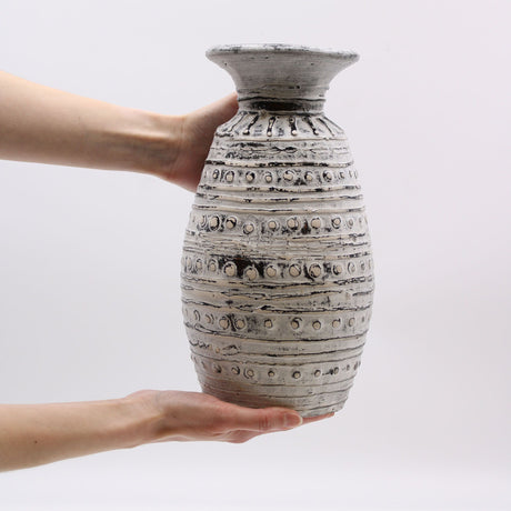 Classic Shaped Vase – Cream (Handmade Lombok Ceramic)