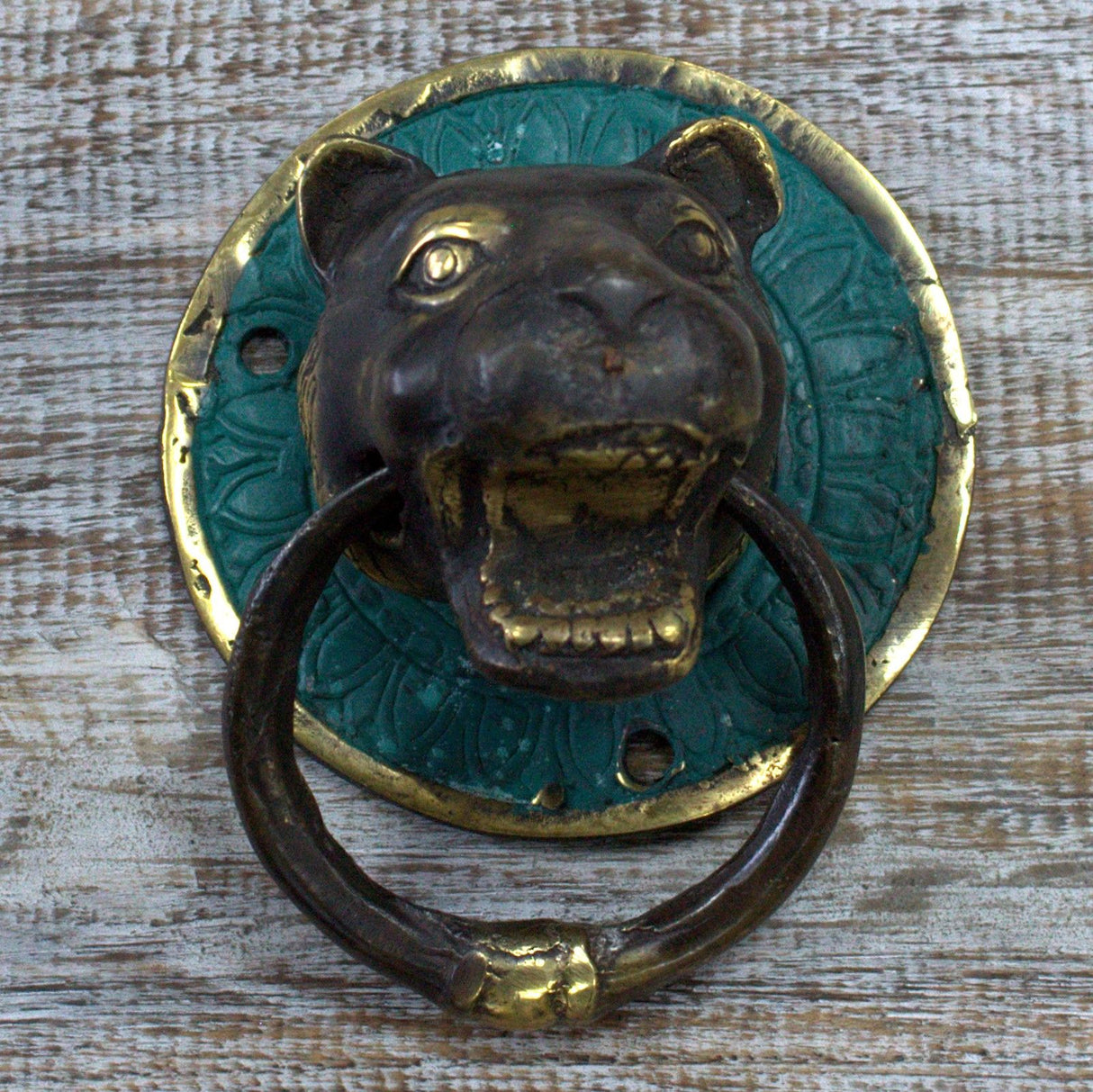 Brass Door Knocker – Tiger Head