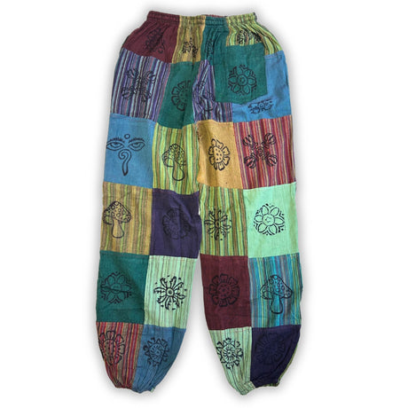 Nomad Sari - Mushroom Pants - Block Print Designs