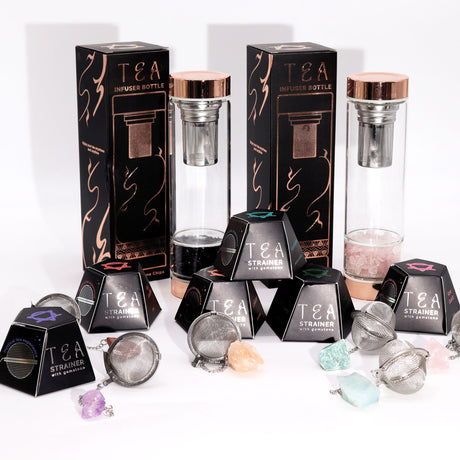 Raw Crystal Gemstone Tea Strainer – Rock Quartz