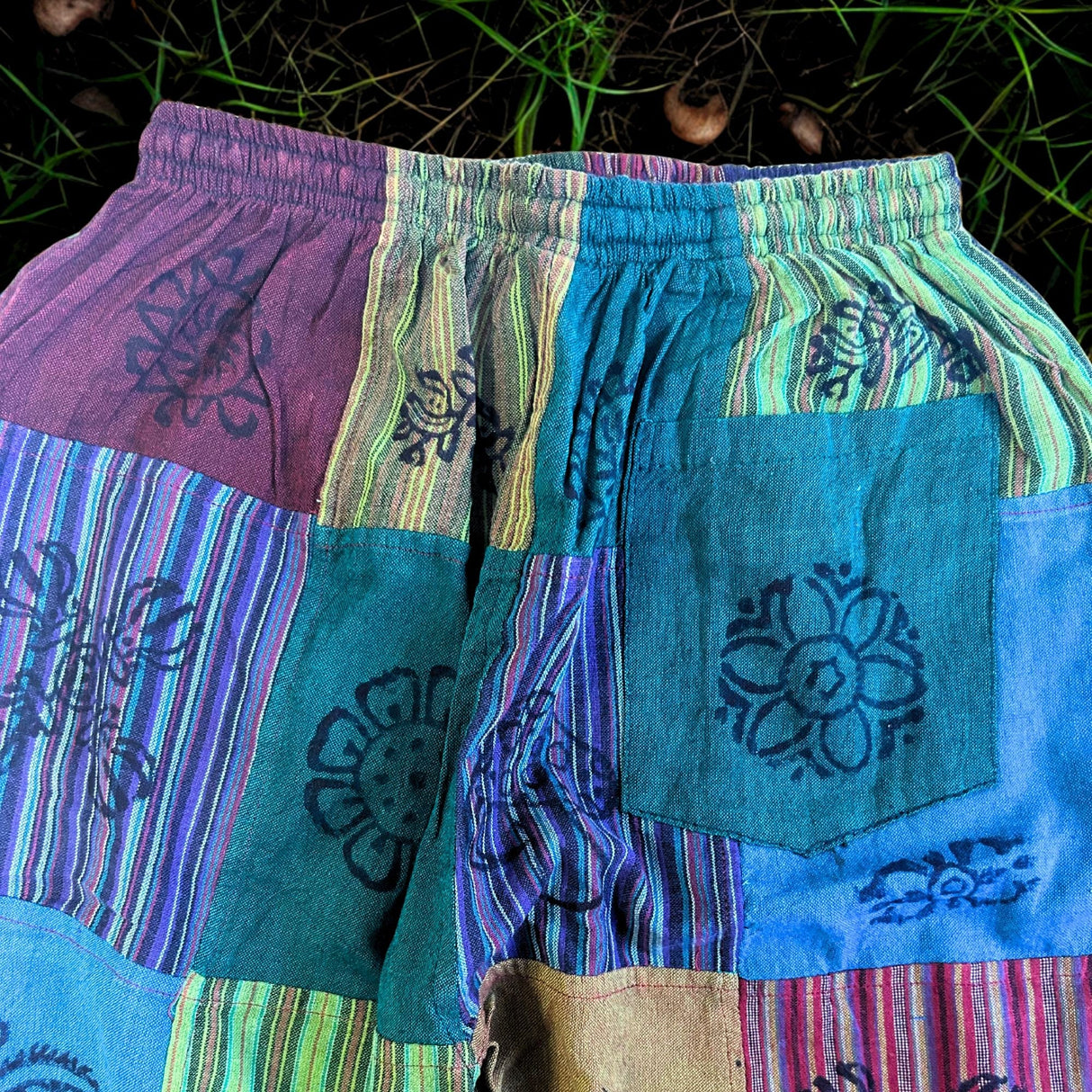 Nomad Sari - Mushroom Pants - Block Print Designs