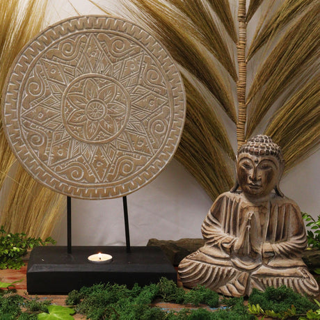 Natural Buddha Mandala Feng Shui Set – Classic Spiritual Décor