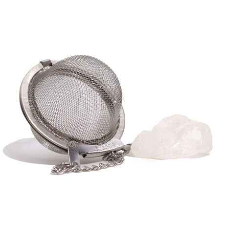 Raw Crystal Gemstone Tea Strainer – Rock Quartz