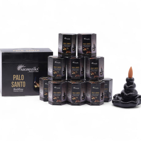 Masala Backflow Incense Cones - Palo Santo (Pack of 10)