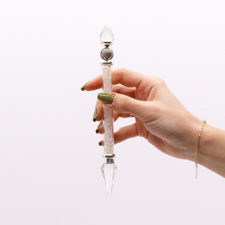 Shiva Lingam Magic Wand - Rock Quartz Wisdom Crystal
