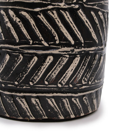 Greek Taper Vase – Chocolate (Balinese Ceramic)