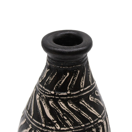 Greek Taper Vase – Chocolate (Balinese Ceramic)