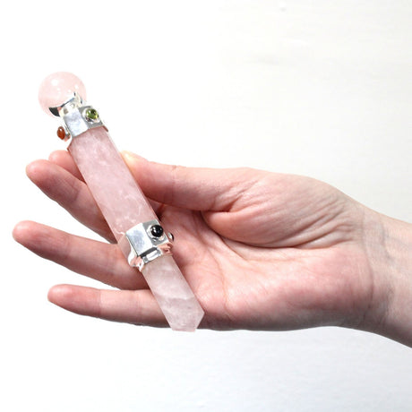 Hexagonal Crystal Healing Wand – 12cm Rock Quartz