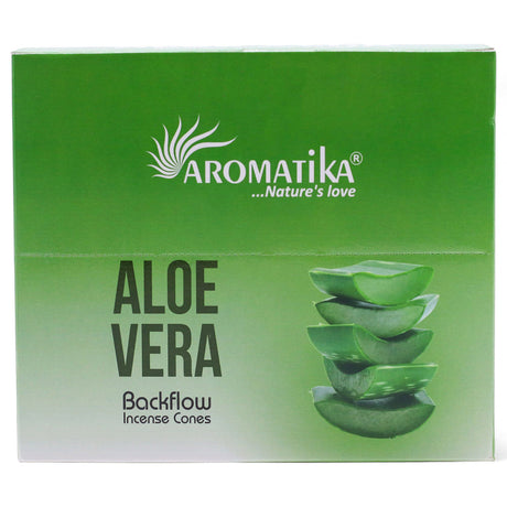 Backflow Incense Cones – Aloe Vera, Pack of 10