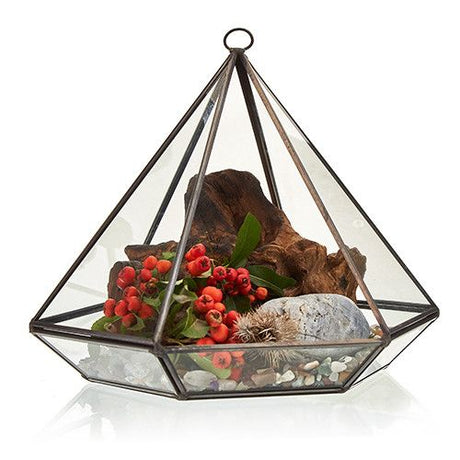 Glass Terrarium – Large Diamond Shape