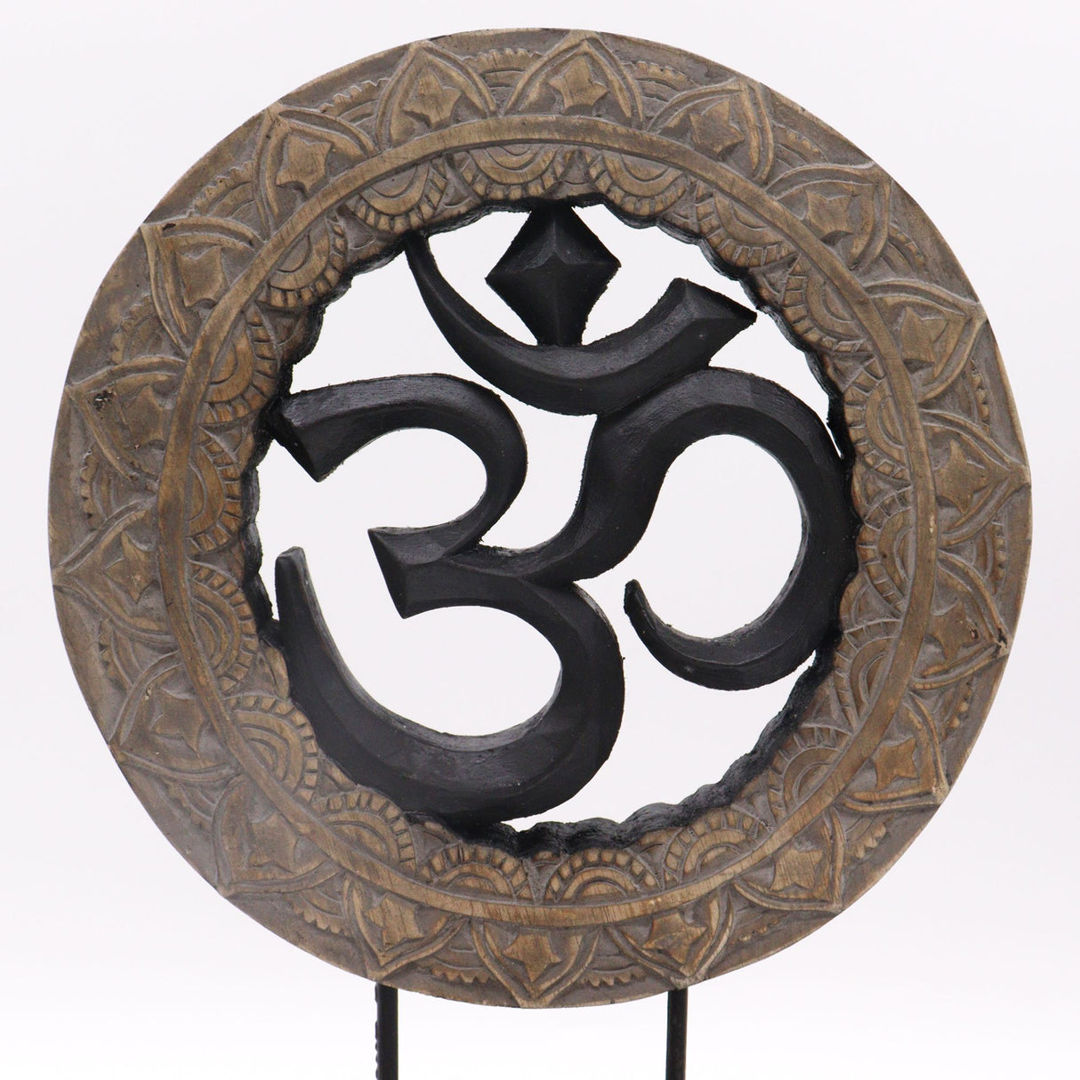Buddha Decorative Set – Om Design (Grey & Black)
