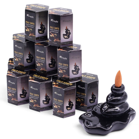Masala Backflow Incense Cones - Palo Santo (Pack of 10)