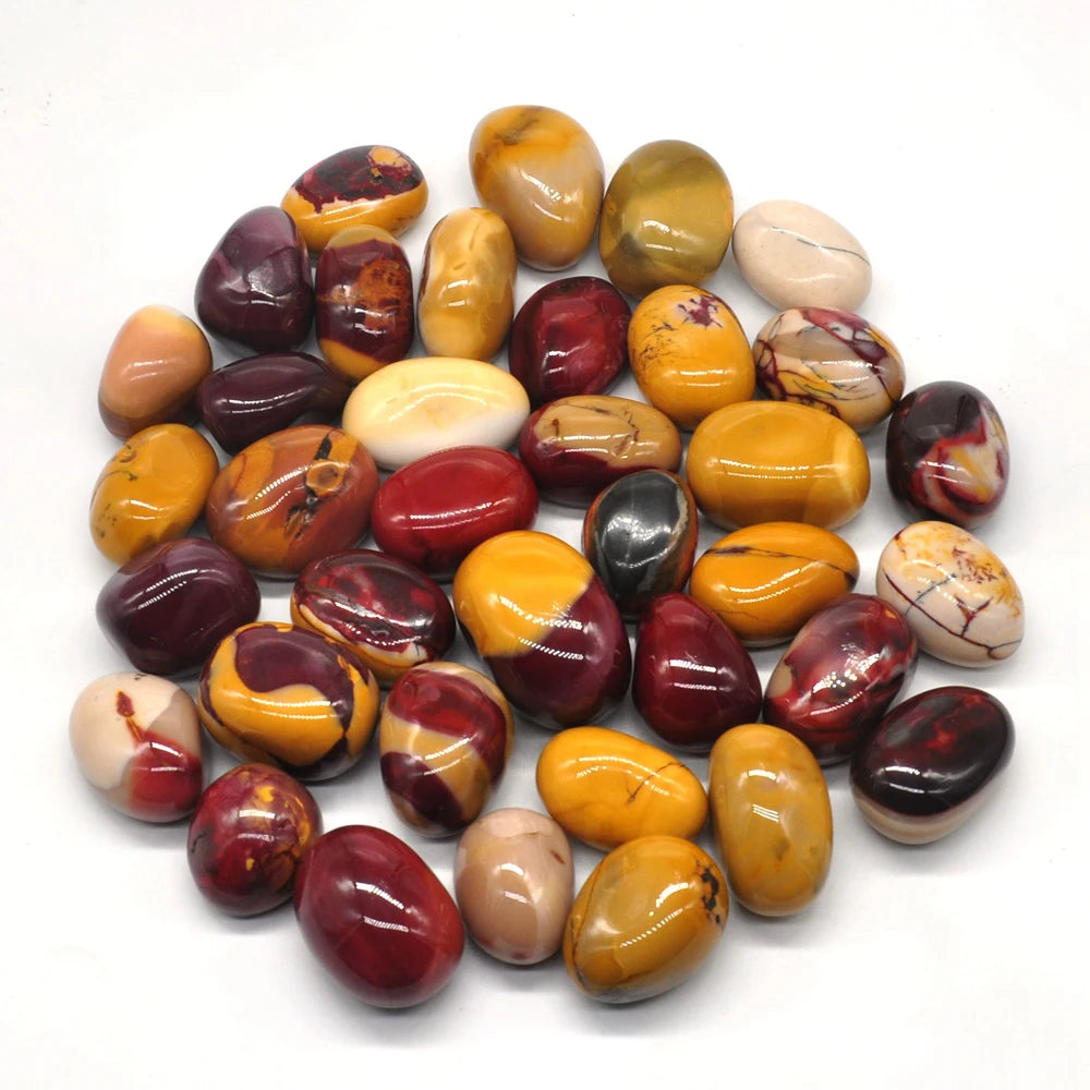1/2Lb Mookaite Natural Tumbled Stones Bulk Healing Crystals Reiki Gemstones Supplies Wicca Energy Specimen Aquarium Decoration