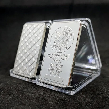 1 Oz American Sunshine Minting Silver Bar Silver Bullion Bar Commemorative Silver Coins Collection