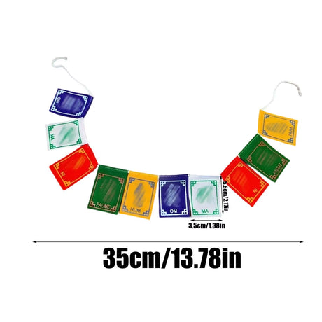 Tibetan Prayer Flags – Traditional Five-Element Wind Horse Flags – view 6