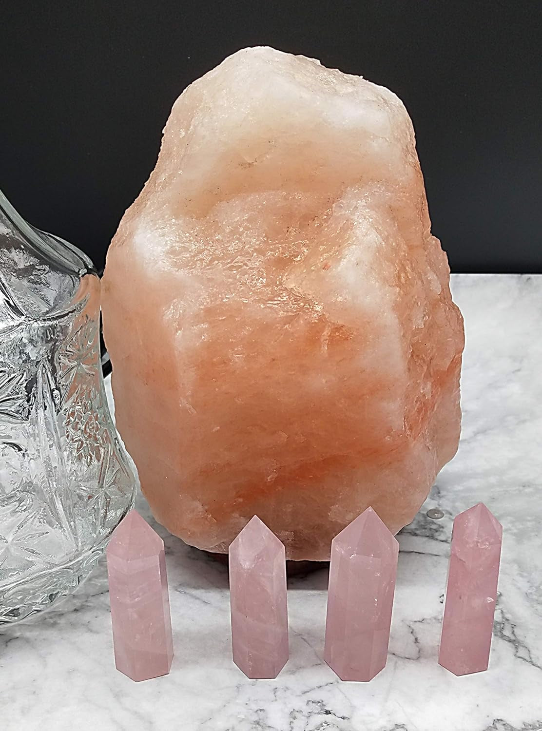 Healing Crystal Wands | 2" Rose Quartz Crystal Points| 6 Faceted Reiki Chakra Meditation Therapy