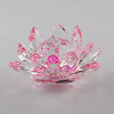 6.2Cm Quartz Crystals Lotus Flower Crafts Glass Fengshui Ornaments Healing Crystals Home Party Wiccan Decor Yoga Gifts Souvenir