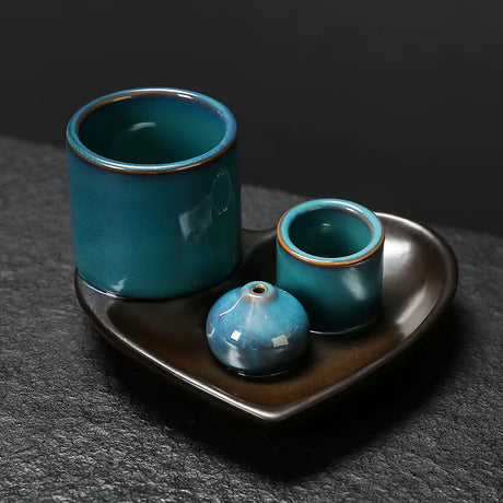 5-in-1 Ceramic Incense & Candle Holder – with Ash Catcher Tray – view 9