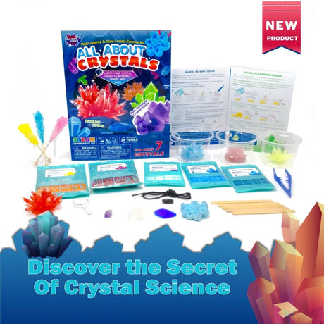 Big Bang Science - Crystal Growing Kit, Crystal Starter Kit, DIY Craft Kit Educational Toy, Sceince Toy, Boys Girls Birthday, Christmas Gift