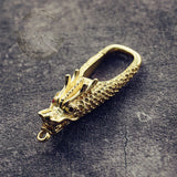 Brass Dragon & Phoenix Keychain – Chinese Copper Art – view 7