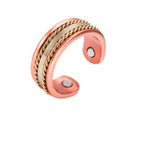 Woven Copper Magnetic Cuff – Bracelet, Ring or Set – view 4