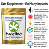 Organic Sulfur Crystals - 99% Pure Msm Crystals, Premium Msm Supplemen