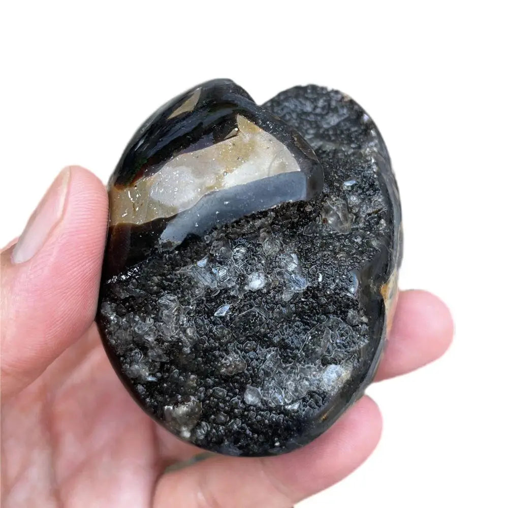 Septarian Druzy Palm Stone – Natural Madagascar Crystal, 6–8 cm – view 4