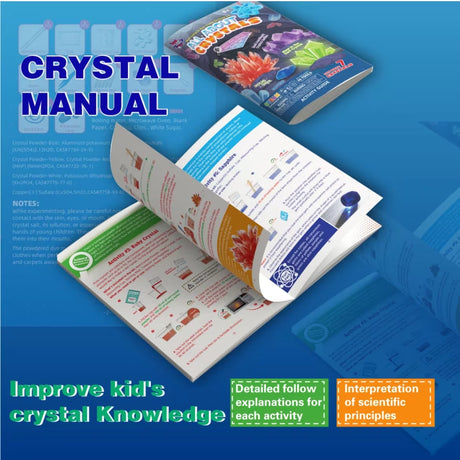 Big Bang Science - Crystal Growing Kit, Crystal Starter Kit, DIY Craft Kit Educational Toy, Sceince Toy, Boys Girls Birthday, Christmas Gift