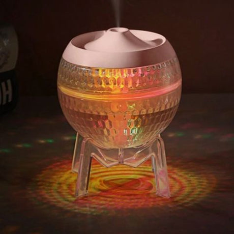 Clear Moon Planet Humidifier – USB Color-Changing Light