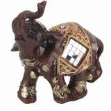 Feng Shui Wood-Grain Elephant Statue – Lucky Wealth Figurine – view 9