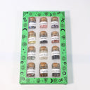 12Pcs Crystal Gemstone Chip Bottle,Mini Crystals,Spell Jars,Real Crystals for Witchcraft Supplies,Witchcraft Healing Crystals