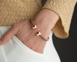 Handmade copper tensor spiral bracelet
