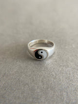 Sterling Silver Yin and Yang Rings - Sterling Silver
