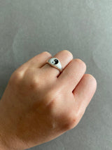 Sterling Silver Yin and Yang Rings - Sterling Silver