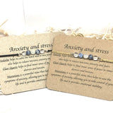 Anxiety Relief Crystal Bracelet, Sodalite, Quartz, Moonstone
