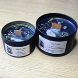 Deity Candles Infused with Crystals and Herbs, Witchcraft, Spirituality, Manifestation, Homemade Handcrafted, Hecate, Lucifer, Medusa, Loki
