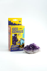 Amethyst Discovery Kit for Kids, Educational Crystal & Geology STEM Set, Gemstone for Children